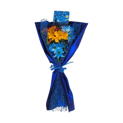 Buquê Van Gogh Girassol e Flores do Campo