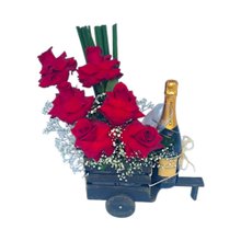 Rosas Importadas Colombianas e Espumante Chandon Brut 