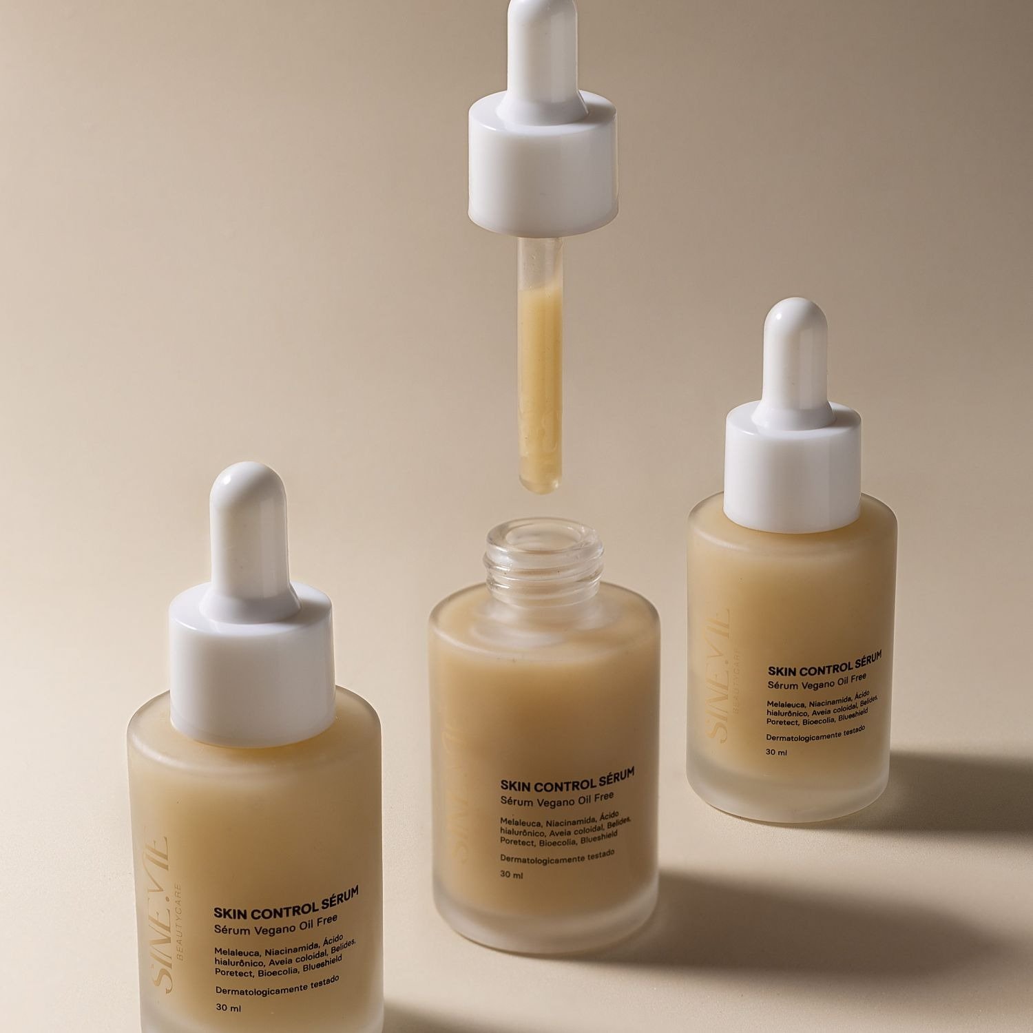 Kit Cosméticos Veganos Oil Control com Base Média