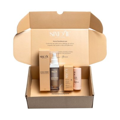 Kit Vegano Pele Hidratada com Base FPS 95 Pele Clara