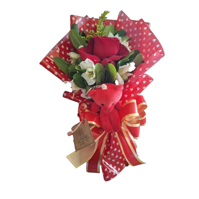 Buquê Solitaria com Chaveiro