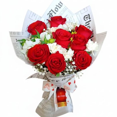 Buquê de Rosas Elegância em Rosas