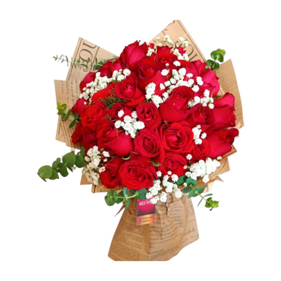 Buquê Rosas Vermelhas 40 Razões para Te Amar!