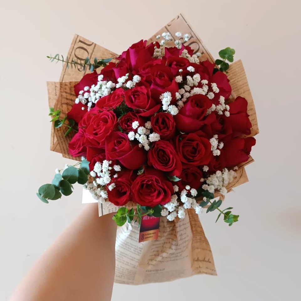 Buquê Rosas Vermelhas 40 Razões para Te Amar! 