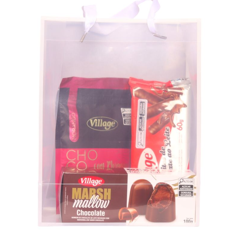 Sacola Presente Misto Chocolate e Morango