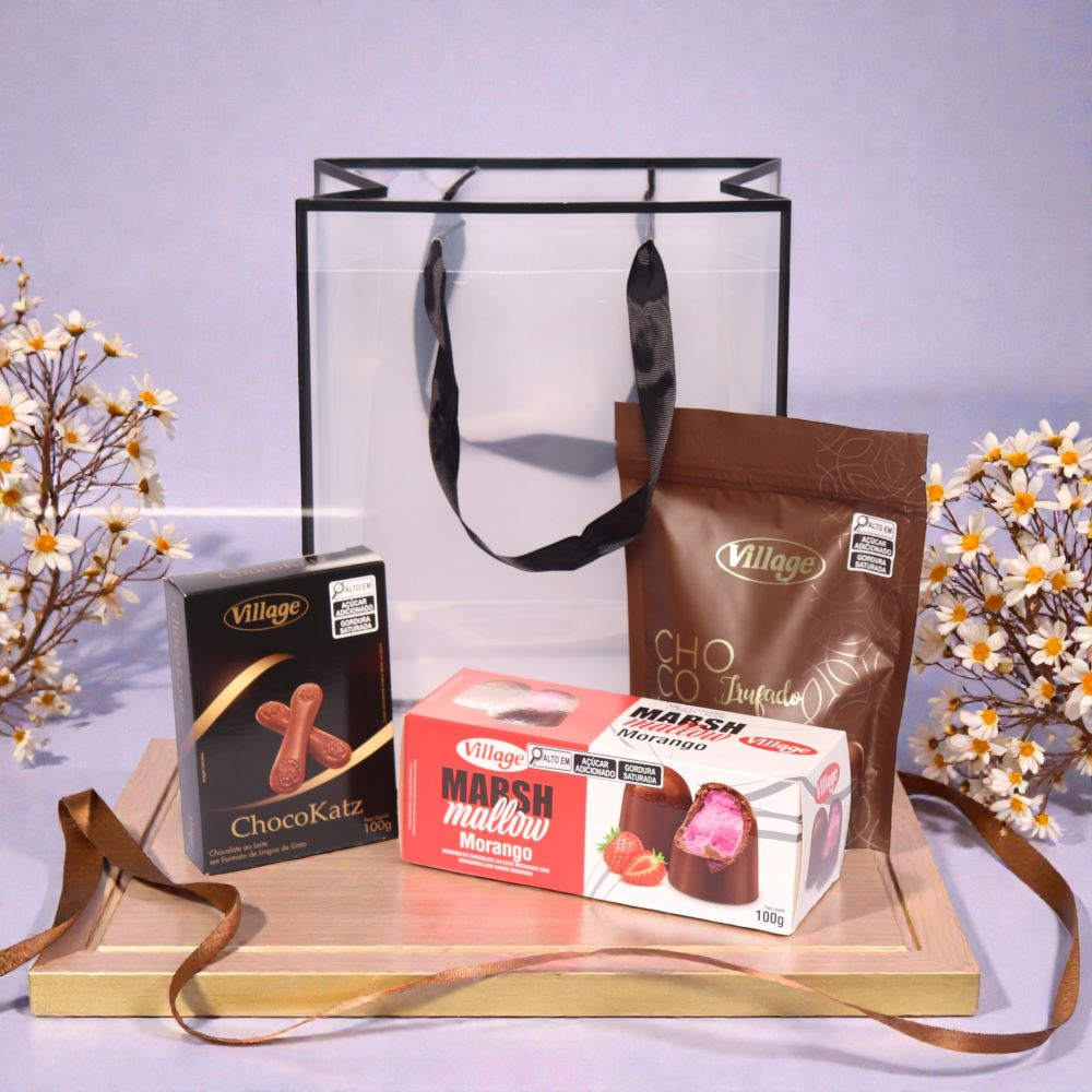 Sacola Chocolate Miau e Morango