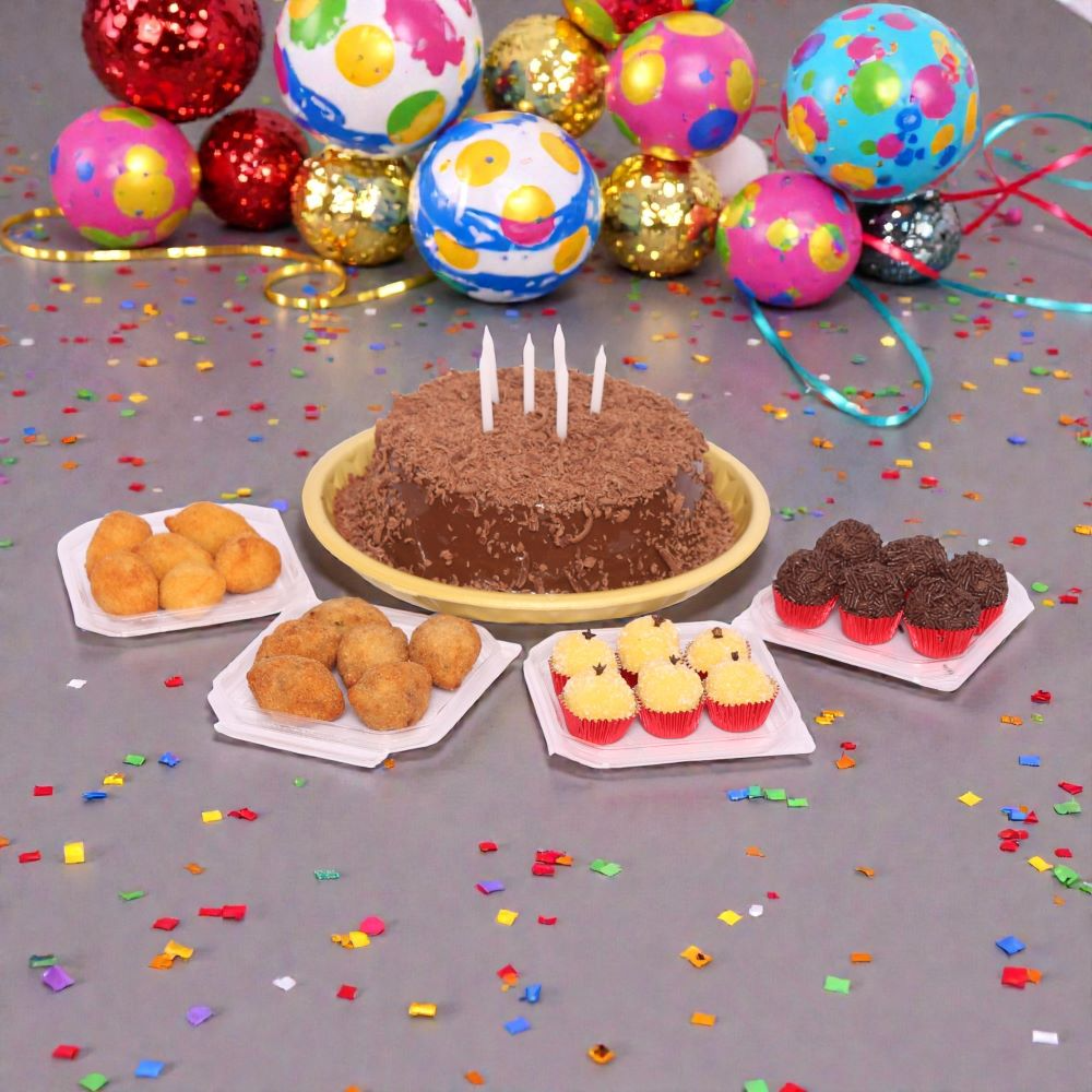 Kit Festa Bolo Vulcão de Chocolate