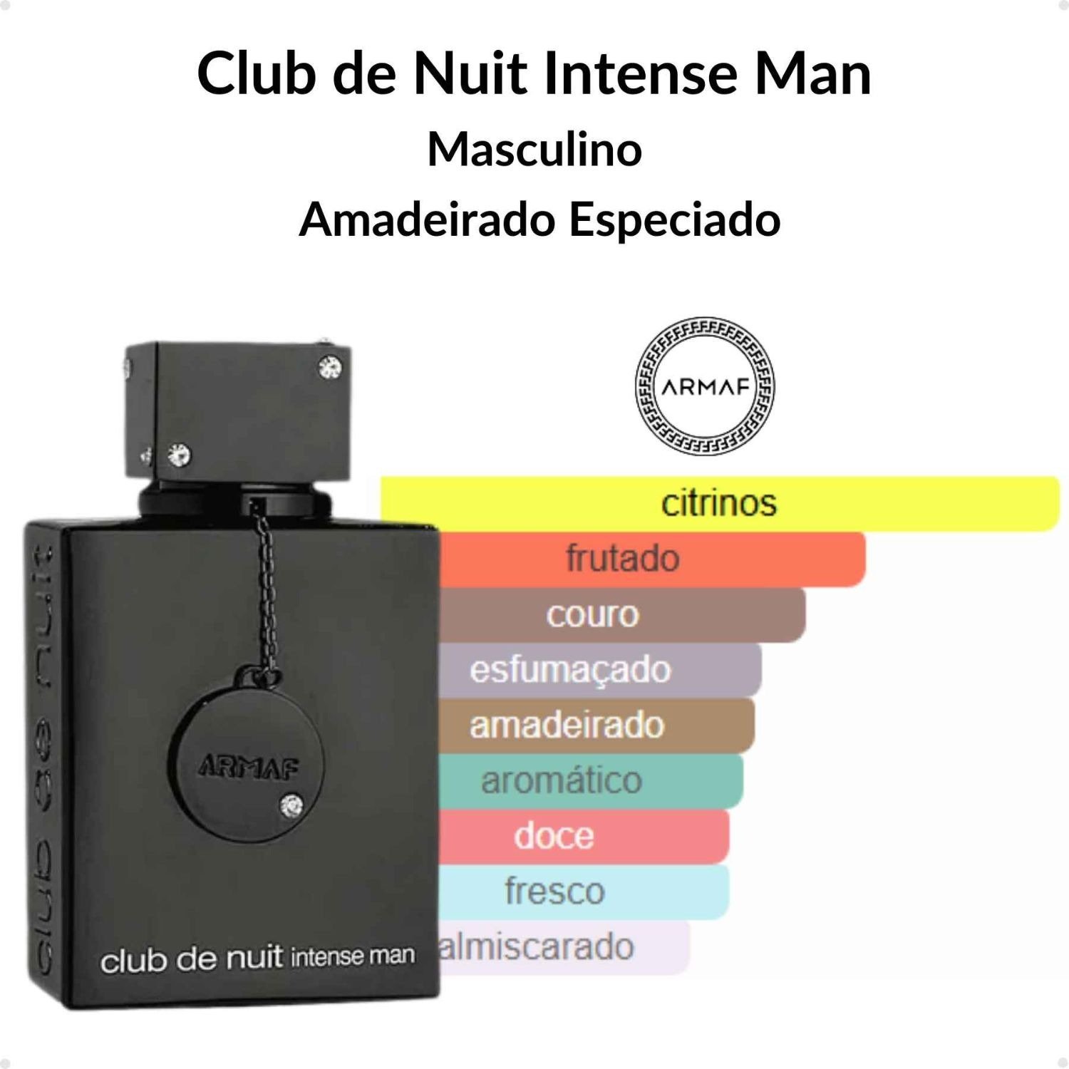 Cesta Perfume Masculino Club Nuit Intense + Desod Yara