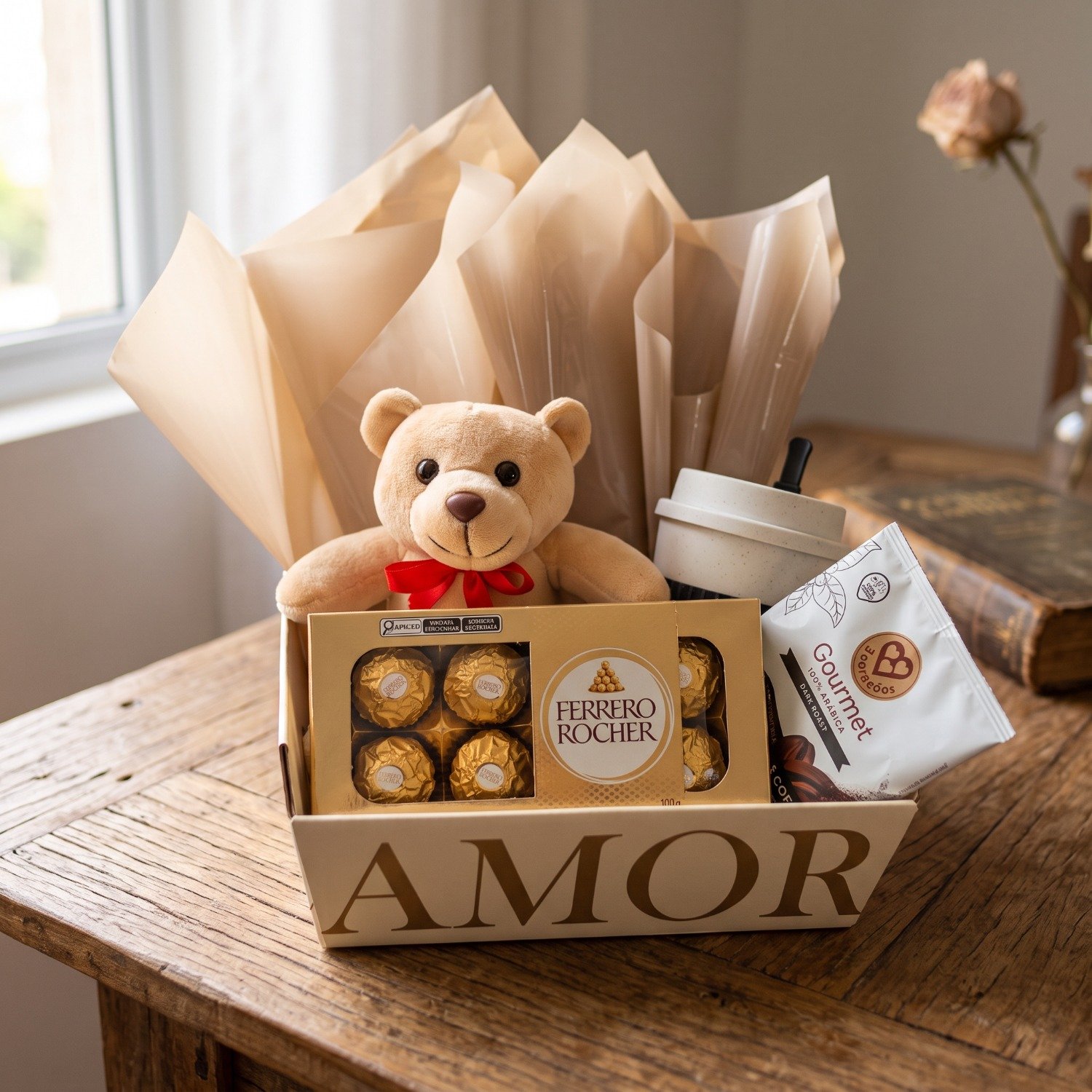 Caixa Amor com Ferrero e Café