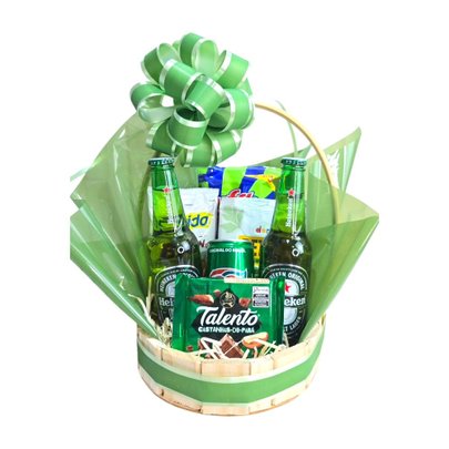 Cesta Heinekem e Chocolates