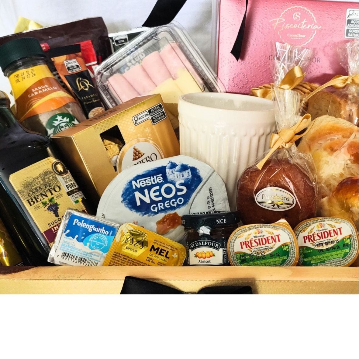 Cesta de Café da Manhã Premium Manhã Perfeita