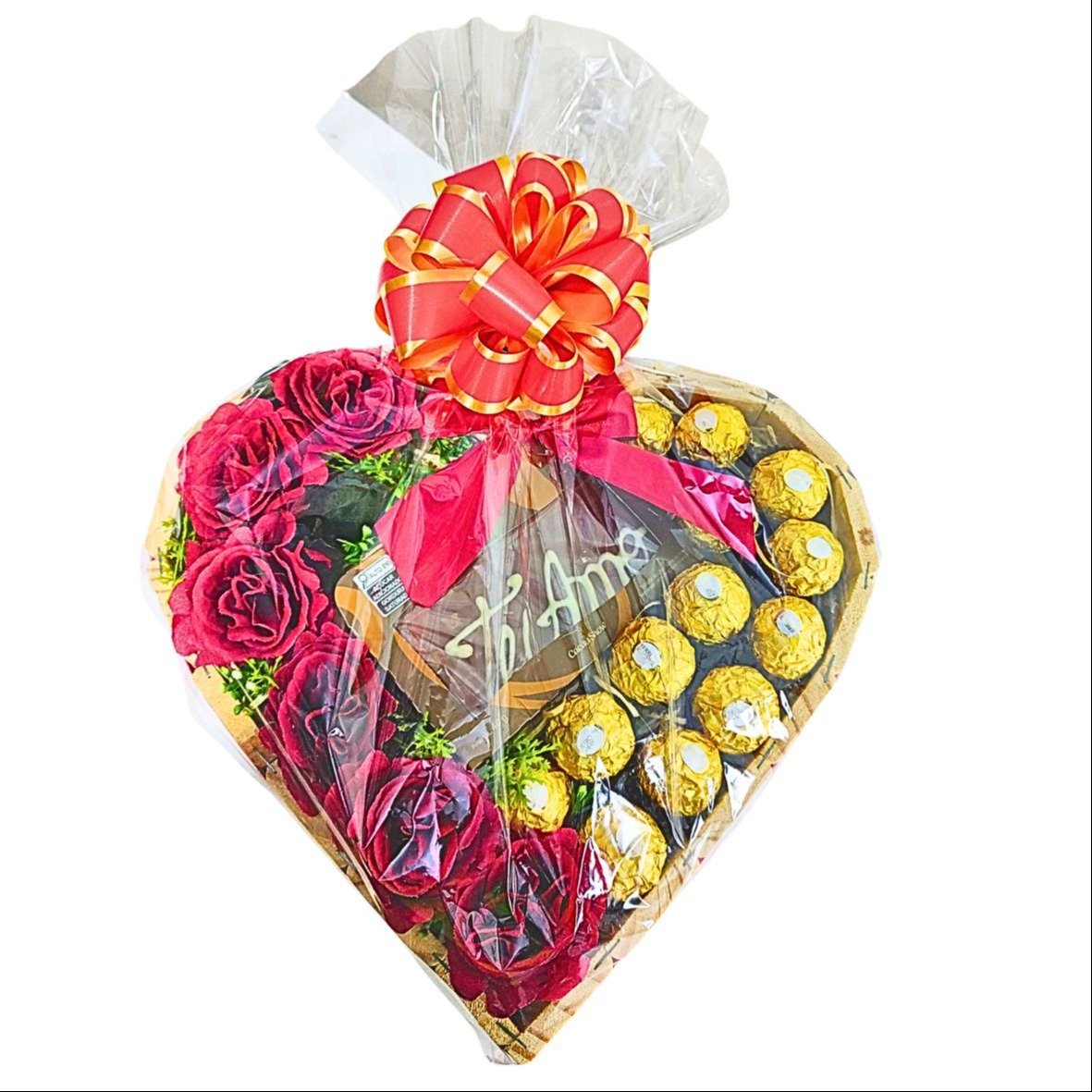 Coração Ferrero Com Rosas