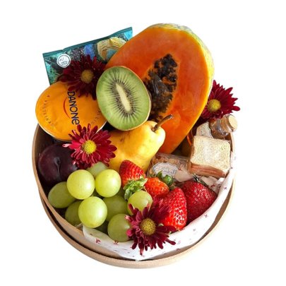 Cesta café Grazin Fit frutas & Bem-Estar