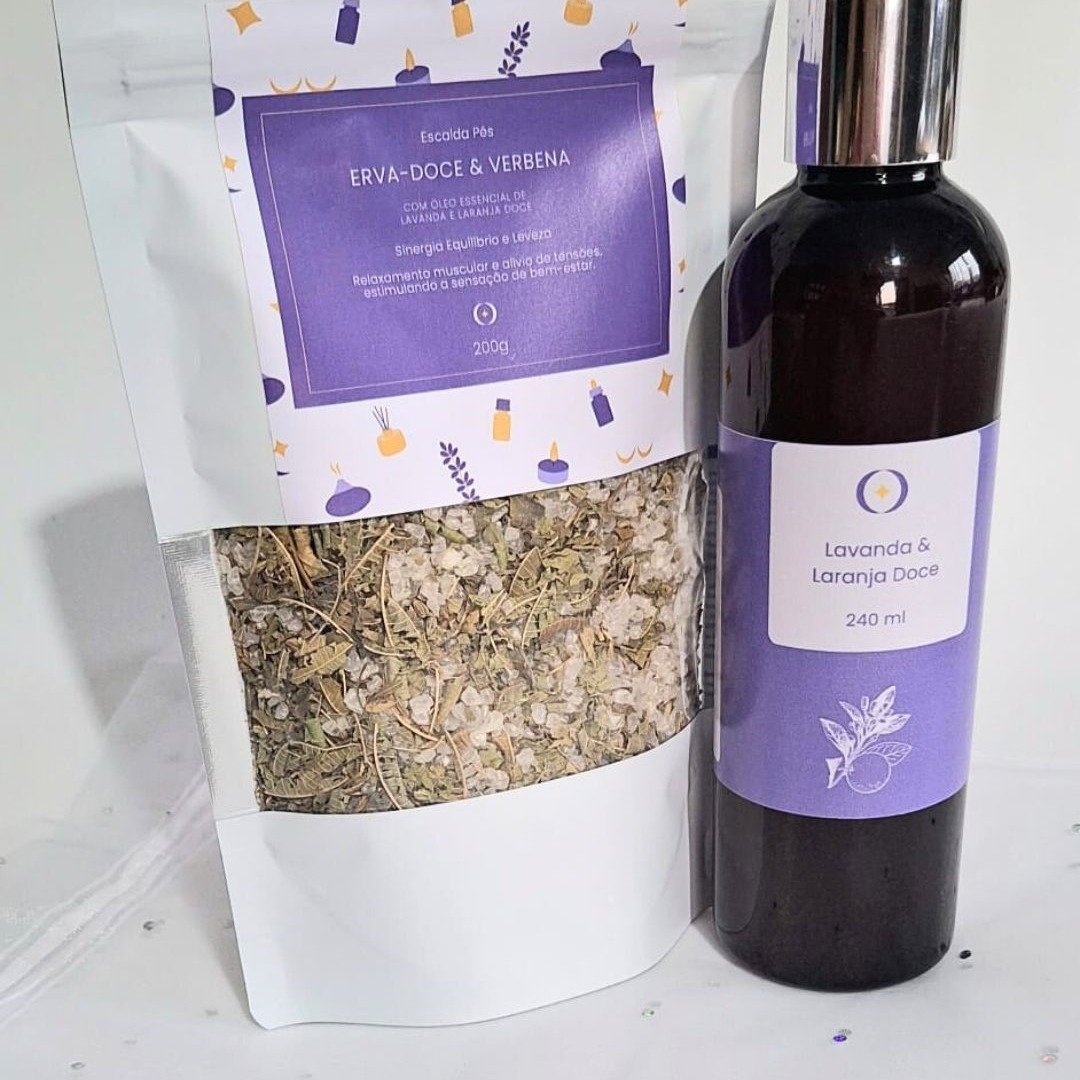 Kit Equilíbrio e Leveza Escalda Pés + Spray Relaxante 