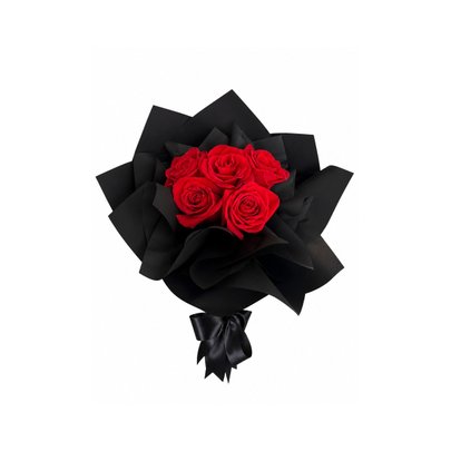 Buquê Premium com 6 Rosas Colombianas