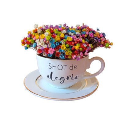 Xícara de Chá Ouro Alegria