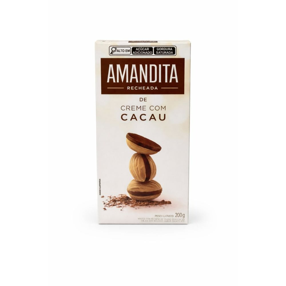 Amandita Recheada Creme Cacau