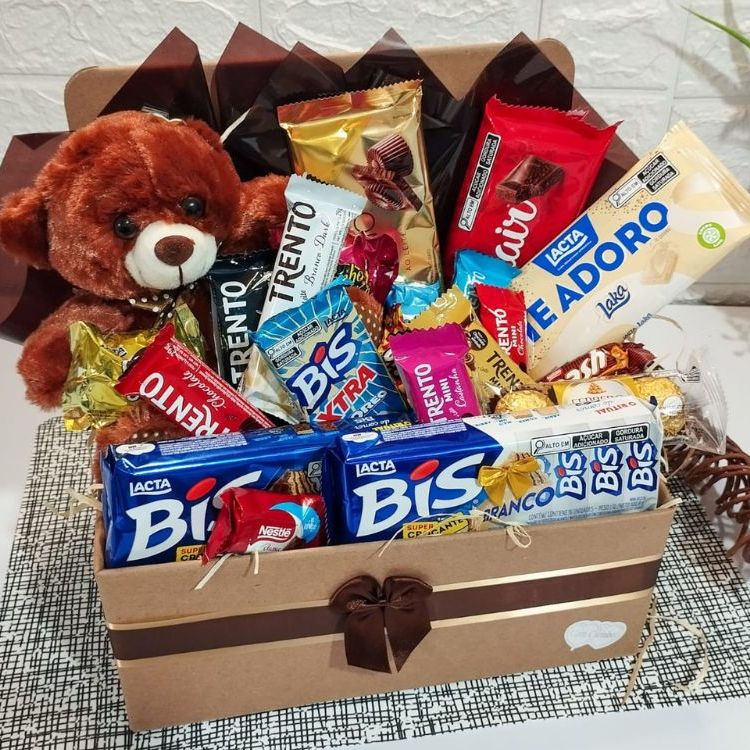 Cesta Chocolatíssimo com Ursinho