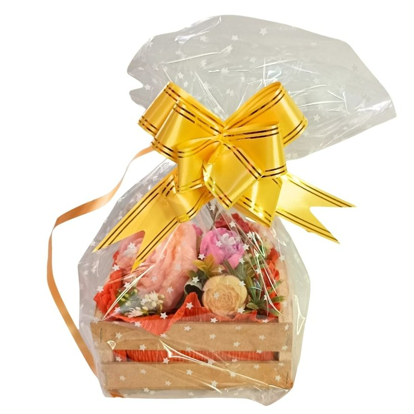 Arranjo Aromático Flores Vela e Cera Pequeno