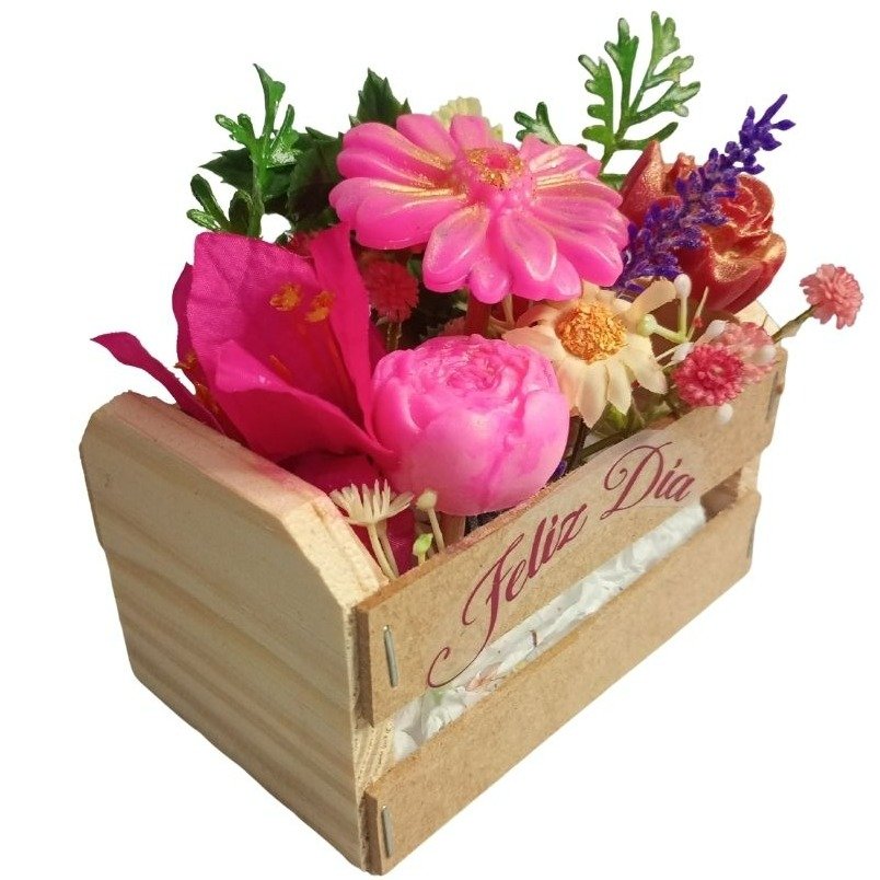 Feliz Dia Mini Engradado Florido e Aromatizado 