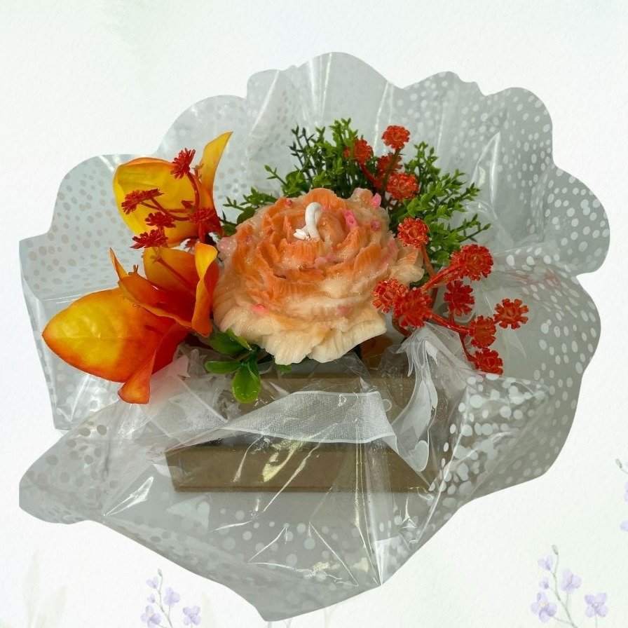 Arranjo Carinho Vela Peonia Solar Aromatica