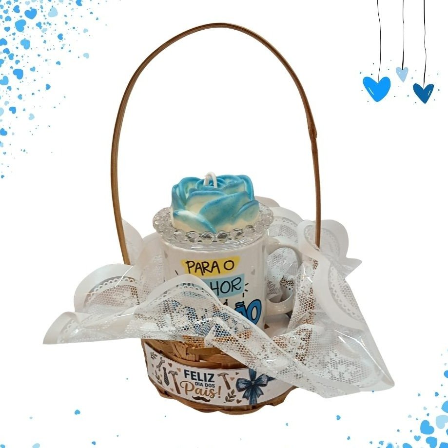 Kit Pais com Caneca Melhor Paizão e Vela 