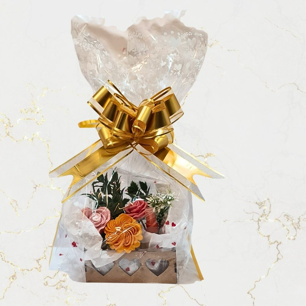 Kit Dourado de Velas Pés e Pele