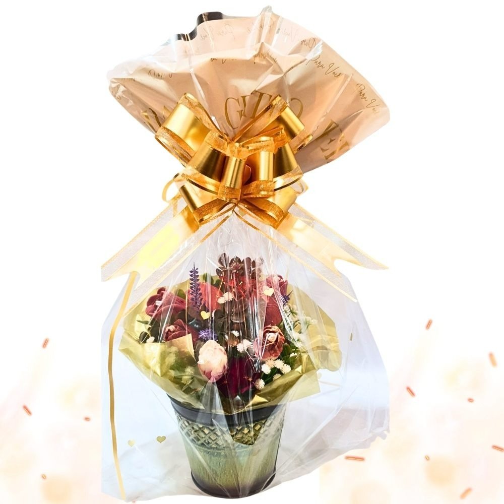 Arranjo Clássico Jardim Imperial de Tulipas e Rosas