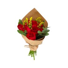 Buquê com Lindas 10 Rosas Vermelhas
