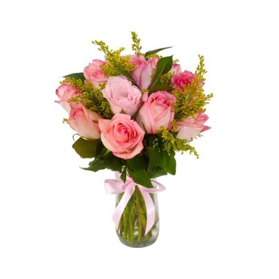 Arranjo com 20 Botões de Rosas