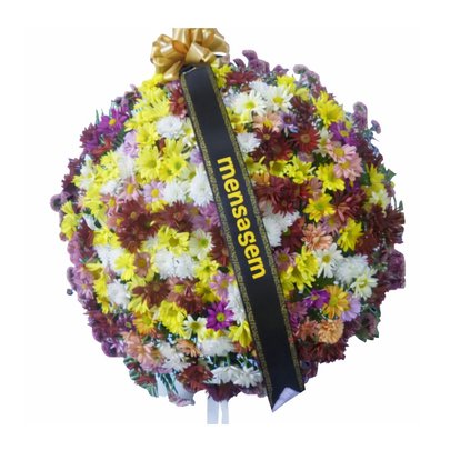 Coroa Fúnebre de Flores Mistas