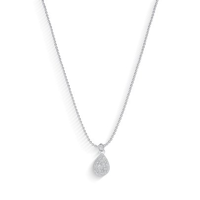 Colar com Pingente Gota Prata