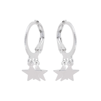 Brinco Click Estrela Prata