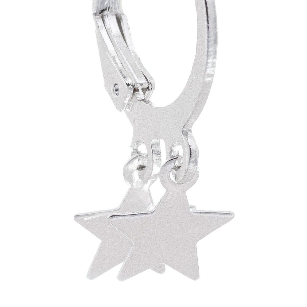 Brinco Click Estrela Prata