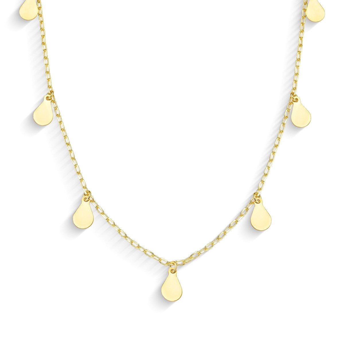 Colar Gotas Douradas 