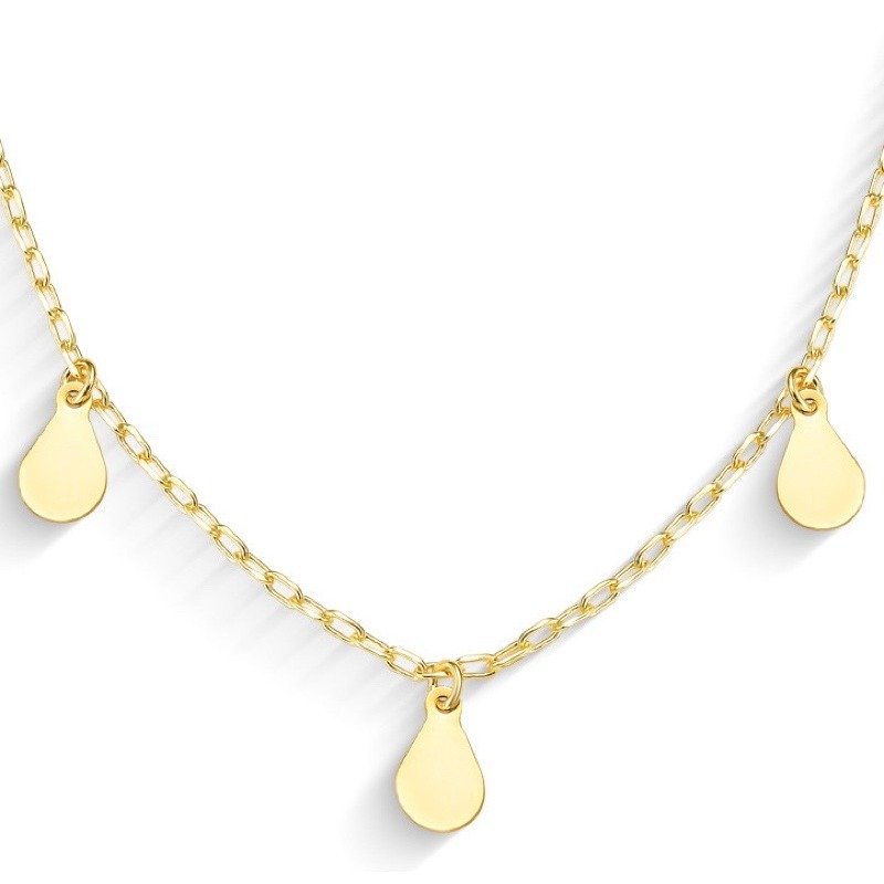 Colar Gotas Douradas 