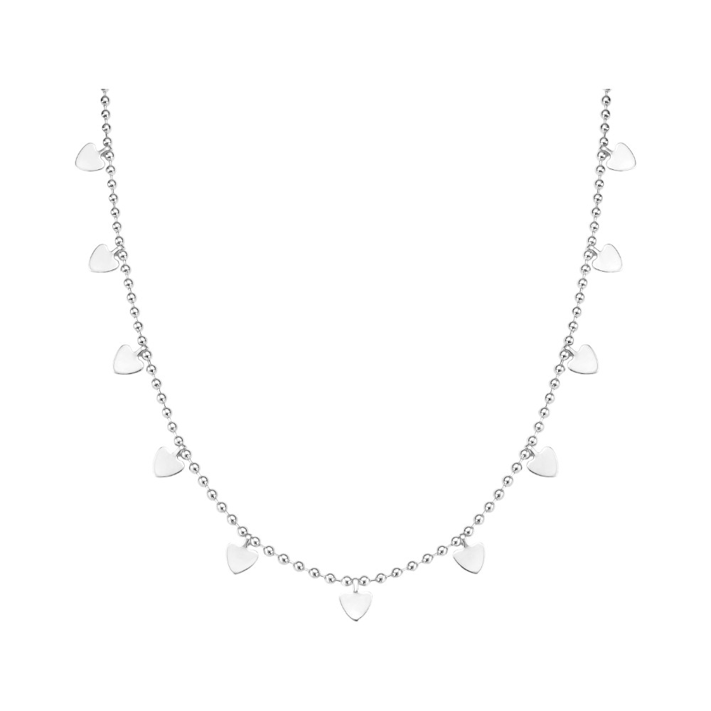 Colar Corações Prata