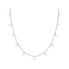 Colar Corações Prata