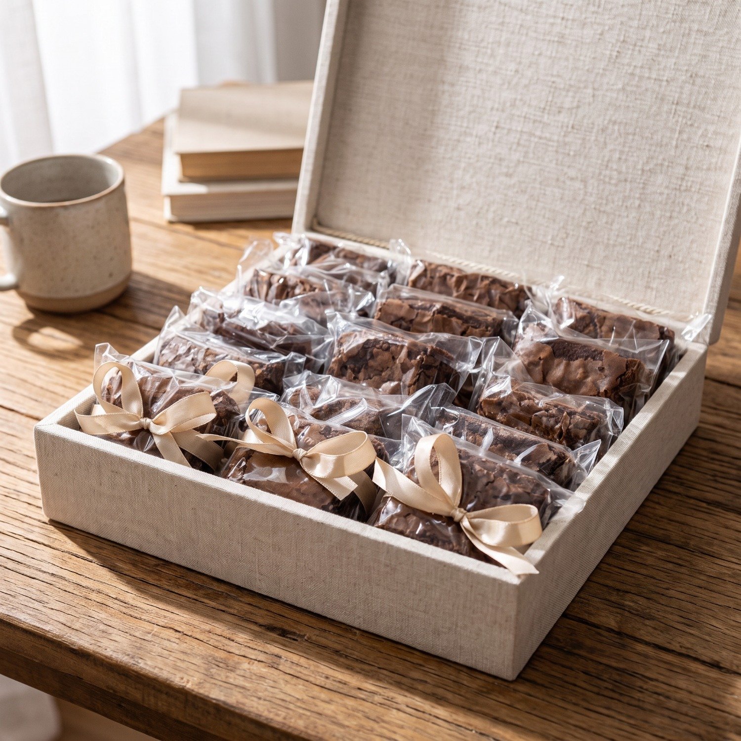 Caixa Presente de Brownies Gourmet