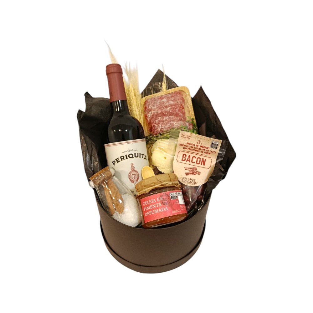 Cesta Especial de Vinho e Frios