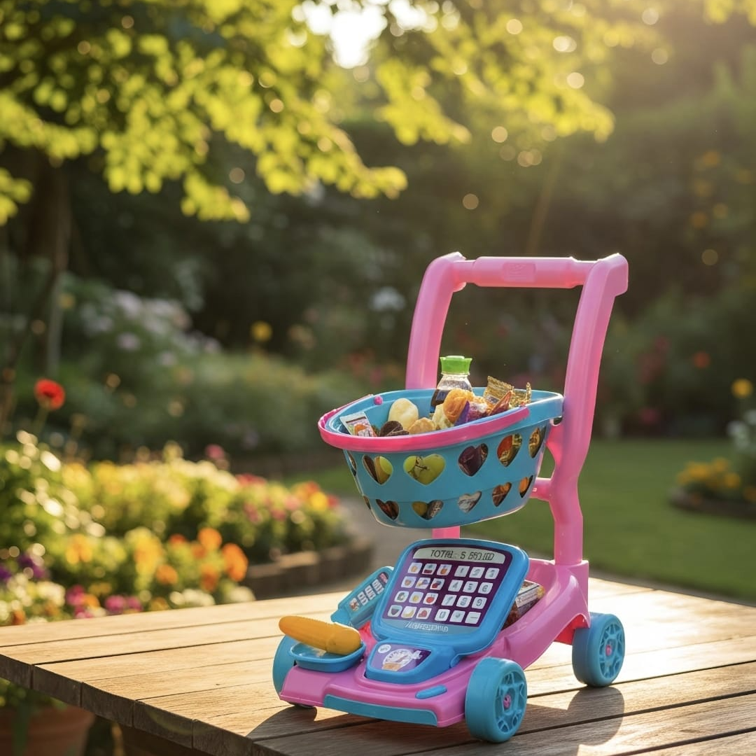 Cesta De Café Da Manhã Carrinho de Supermercado