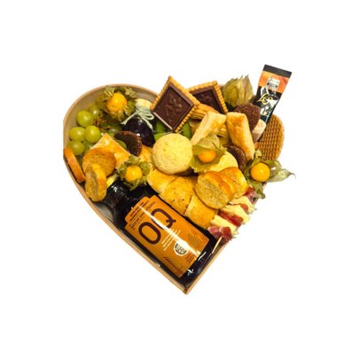 Cesta De Café Da Manhã De Coração