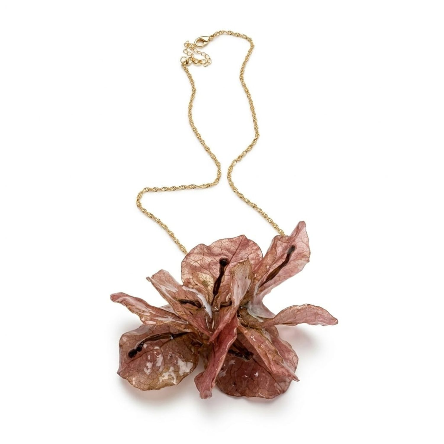 Joia Botânica Bougainvillea Mix Banho Nobre Ouro