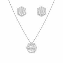 Conjunto Geometrico Zircônia  Luxo Feminino