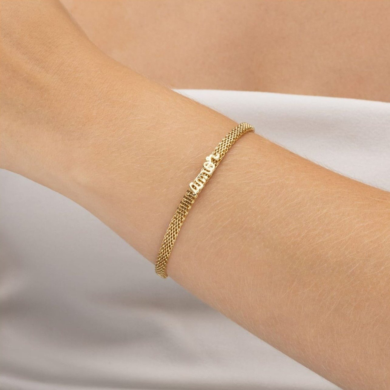 Pulseira Amor Banhado Ouro 18k Com Caixa Romântica