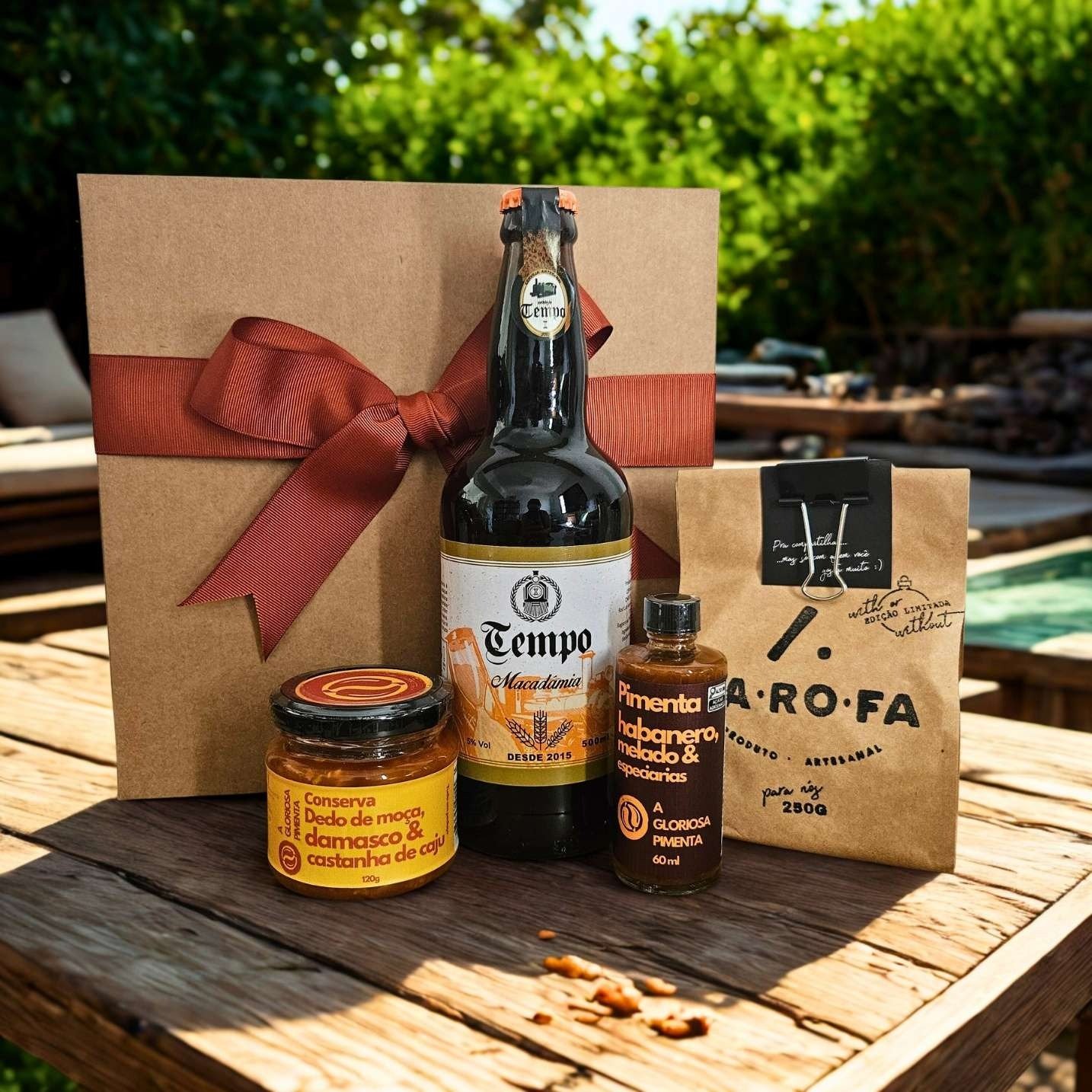 Cesta com Cerveja Artesanal 