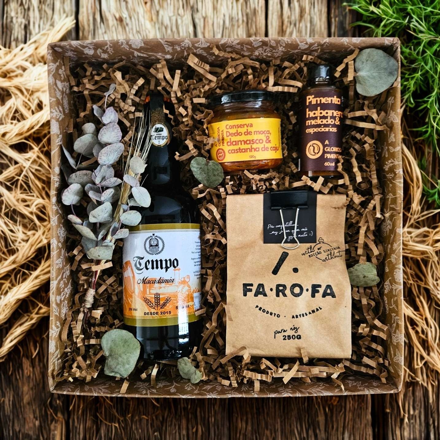 Cesta com Cerveja Artesanal 