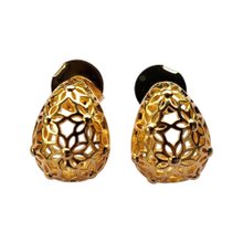 Brinco Dourado Gota com Arabescos