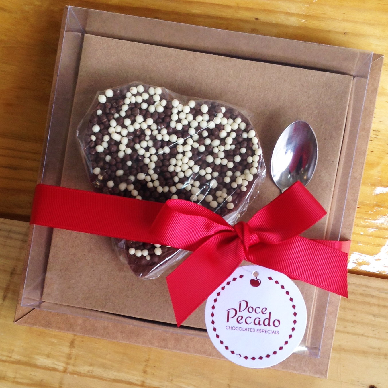 Coração de Chocolate de Colher 220g