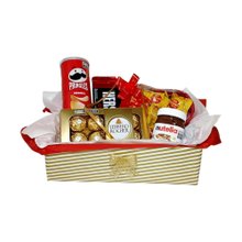 Cesta Dourada Ferrero Rocher